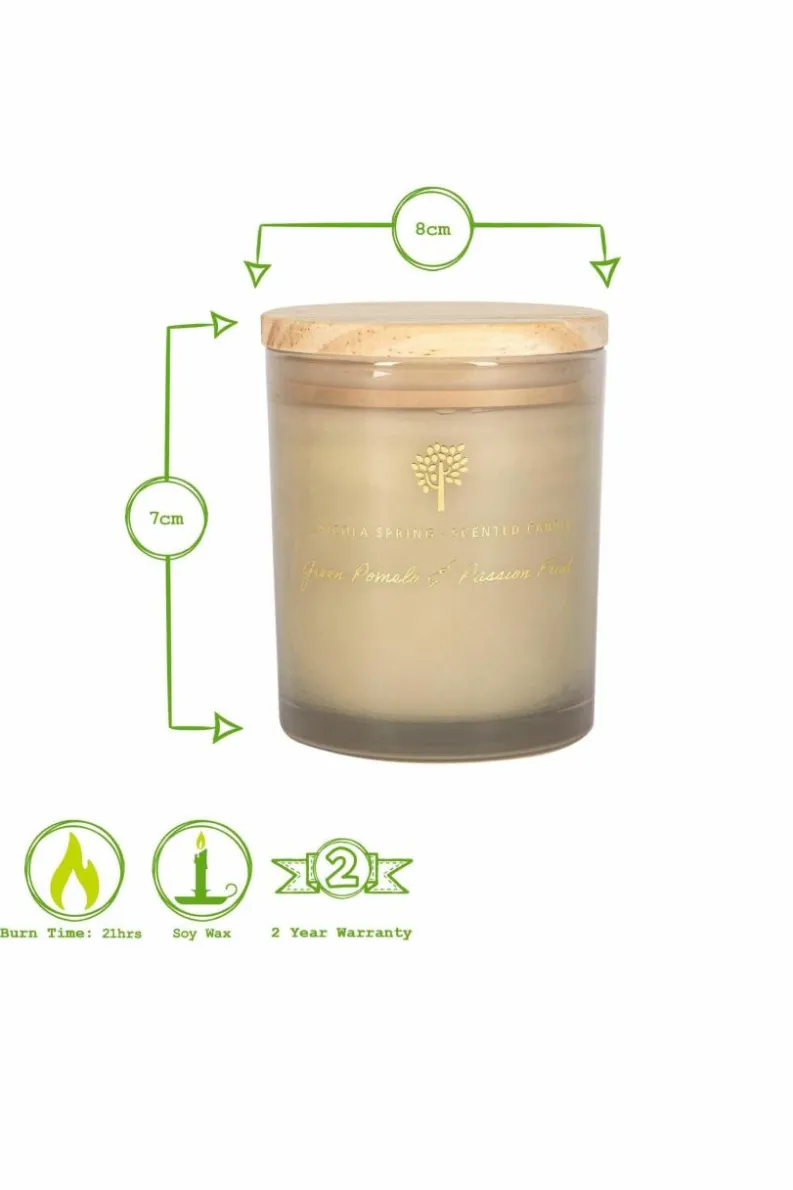 Candles & Diffusers|Candles*Nicola Spring Soy Wax Scented Candles - 130g - Green Pomelo & Passion Fruit - Pack of 3 Grey