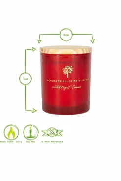 Candles & Diffusers|Candles*Nicola Spring Soy Wax Scented Candles - 130g - Wild Fig & Cassis - Pack of 3 Red