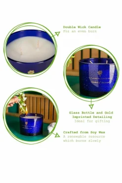 Candles & Diffusers|Candles*Nicola Spring Soy Wax Scented Candles 350g Patchouli & Rosewood Pack of 3 Blue