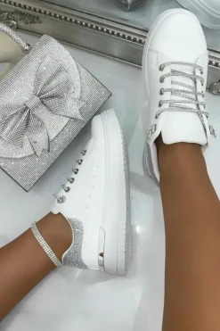 Trainers*Love Lemonade Sparkly Glitter Brilliance Trainers Silver