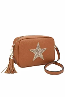 Cross-Body Bags|Handbags*Kitise Sparky Shiny Glitter Star Tassel Charm Crossbody Bag With Tassel Charm Pink