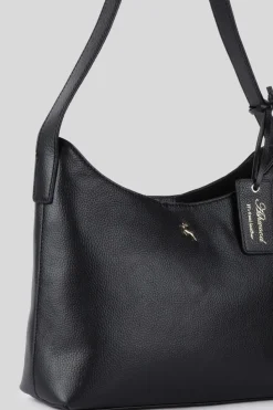Cross-Body Bags|Handbags*Ashwood Leather Splendore di Milano' Real Leather Hobo Shoulder Bag Black