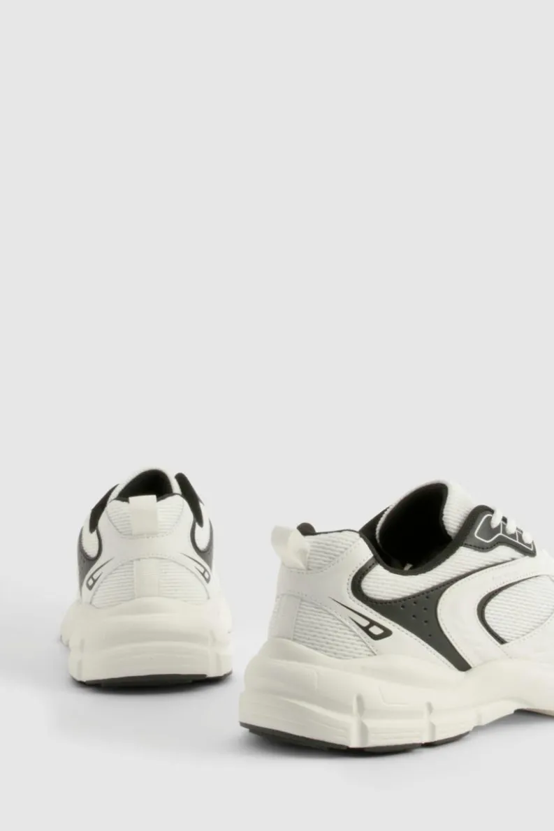 Trainers*boohoo Sports Panelled Chunky Trainers black