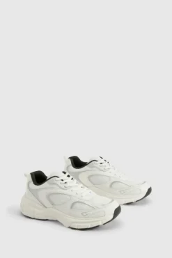 Trainers*boohoo Sports Panelled Chunky Trainers white