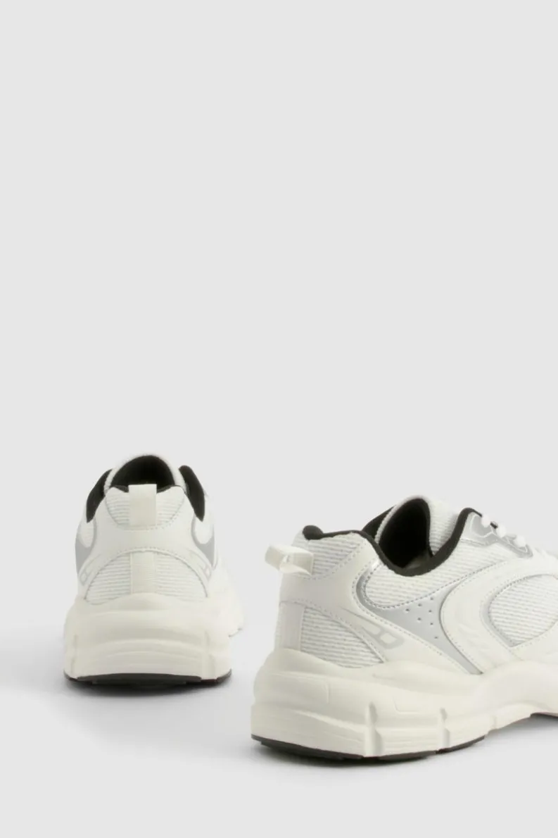 Trainers*boohoo Sports Panelled Chunky Trainers white