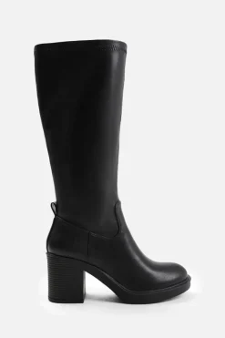 All Boots|Boots*Where's That From Spruce' Knee High Boot With Side Zip Black