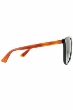 Sunglasses*Gucci Square Brown Grey Gradient Sunglasses Black