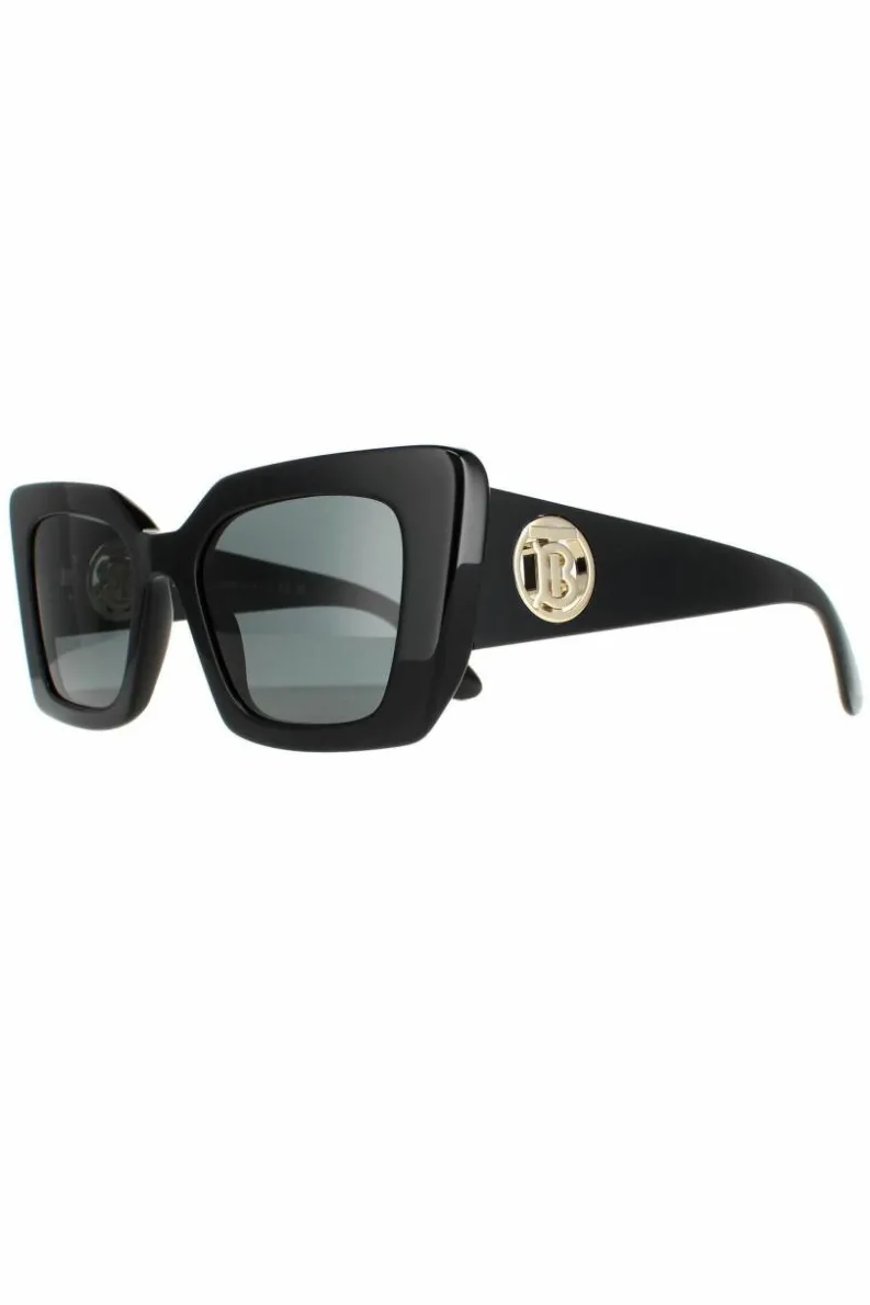 Sunglasses*Burberry Square Dark Grey BE4344 Daisy Black