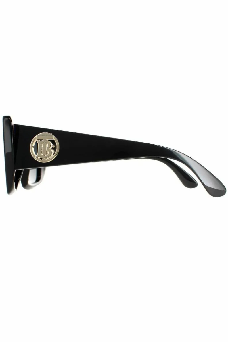 Sunglasses*Burberry Square Dark Grey BE4344 Daisy Black