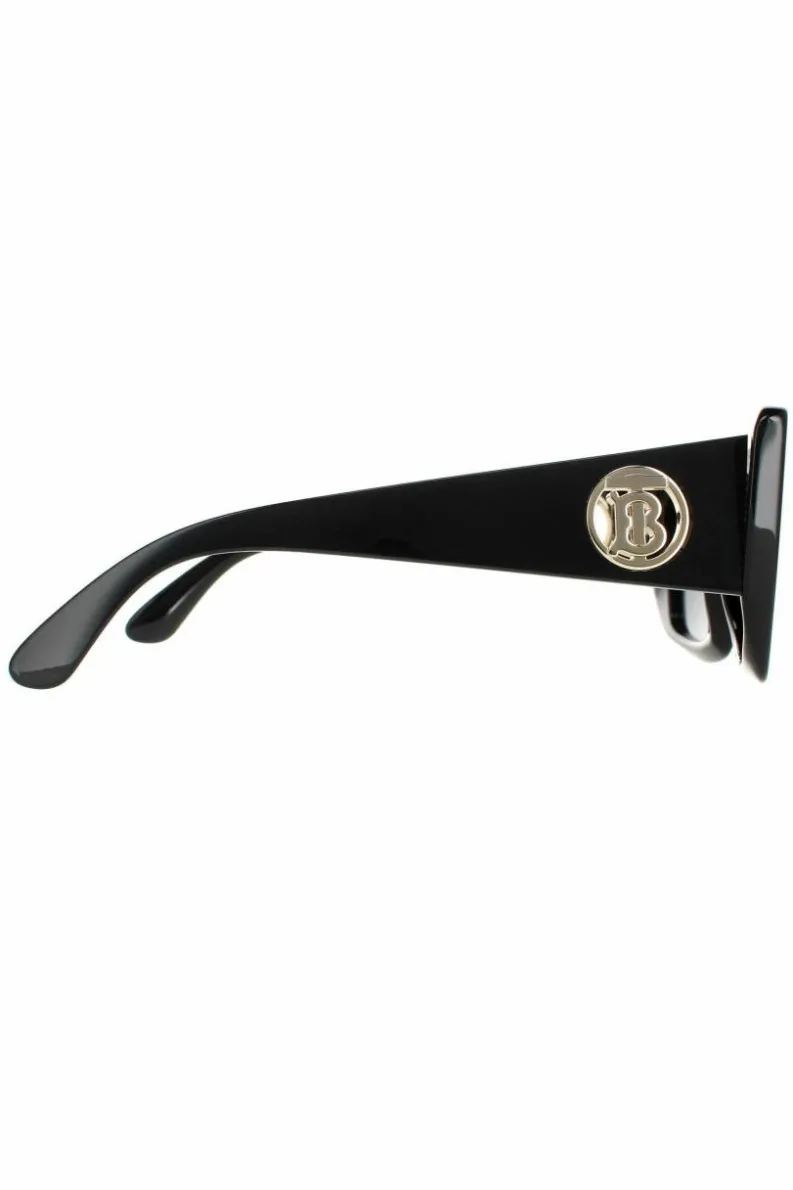 Sunglasses*Burberry Square Dark Grey BE4344 Daisy Black