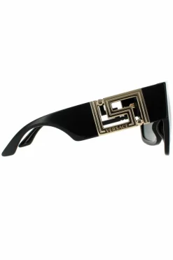 Sunglasses*Versace Square Dark Grey Sunglasses Black
