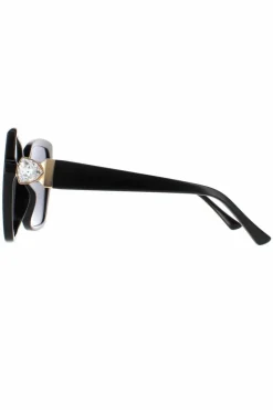 Sunglasses*Jimmy Choo Square Grey Blue MANON/G/S Black