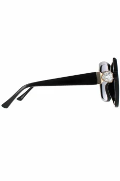 Sunglasses*Jimmy Choo Square Grey Blue MANON/G/S Black