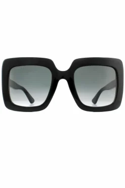 Sunglasses*Gucci Square Grey Gradient Sunglasses Black