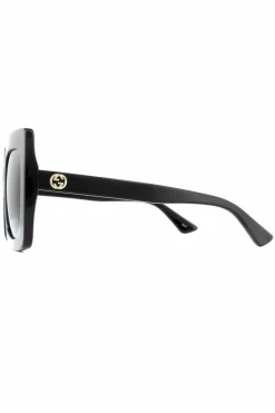 Sunglasses*Gucci Square Grey Gradient Sunglasses Black