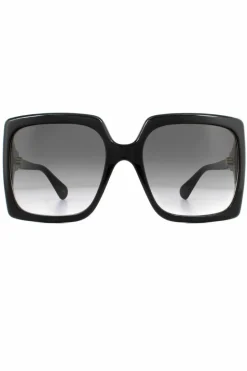 Sunglasses*Gucci Square Grey Gradient Sunglasses Black