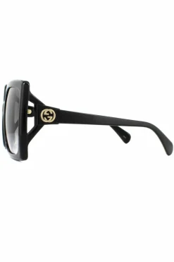 Sunglasses*Gucci Square Grey Gradient Sunglasses Black