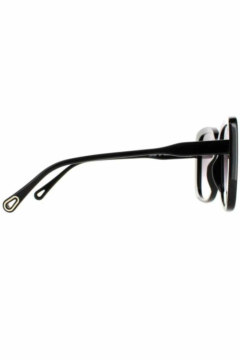 Sunglasses*Chloe Square Grey Gradient CH0125S Black