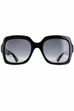 Sunglasses*Gucci Square Grey Gradient Polarized GG1337S Black