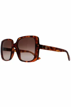 Sunglasses*Gucci Square Dark Havana Gradient GG0632S Brown