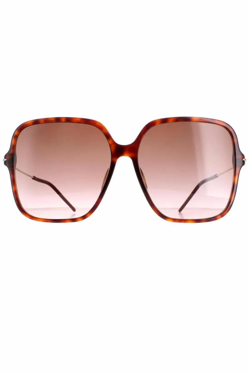 Sunglasses*Gucci Square Dark Havana Gradient GG1267S Brown