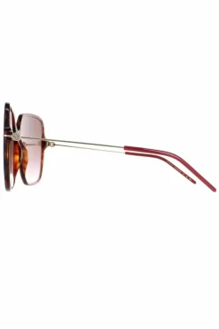 Sunglasses*Gucci Square Dark Havana Gradient GG1267S Brown