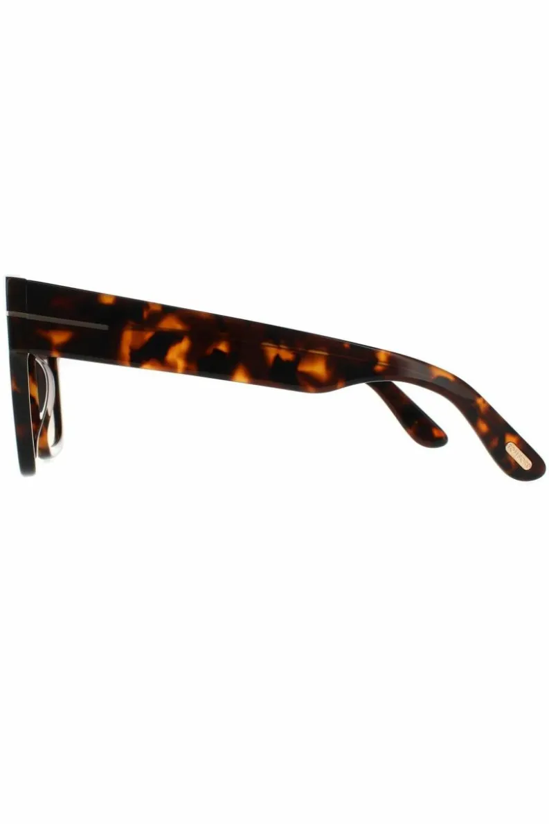 Sunglasses*Tom Ford Square Dark Havana Smoke Gradient Brown