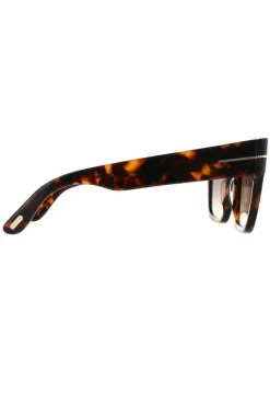 Sunglasses*Tom Ford Square Dark Havana Smoke Gradient Brown
