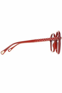 Sunglasses*Chloe Square Dark Grey Gradient CH0003S Orange