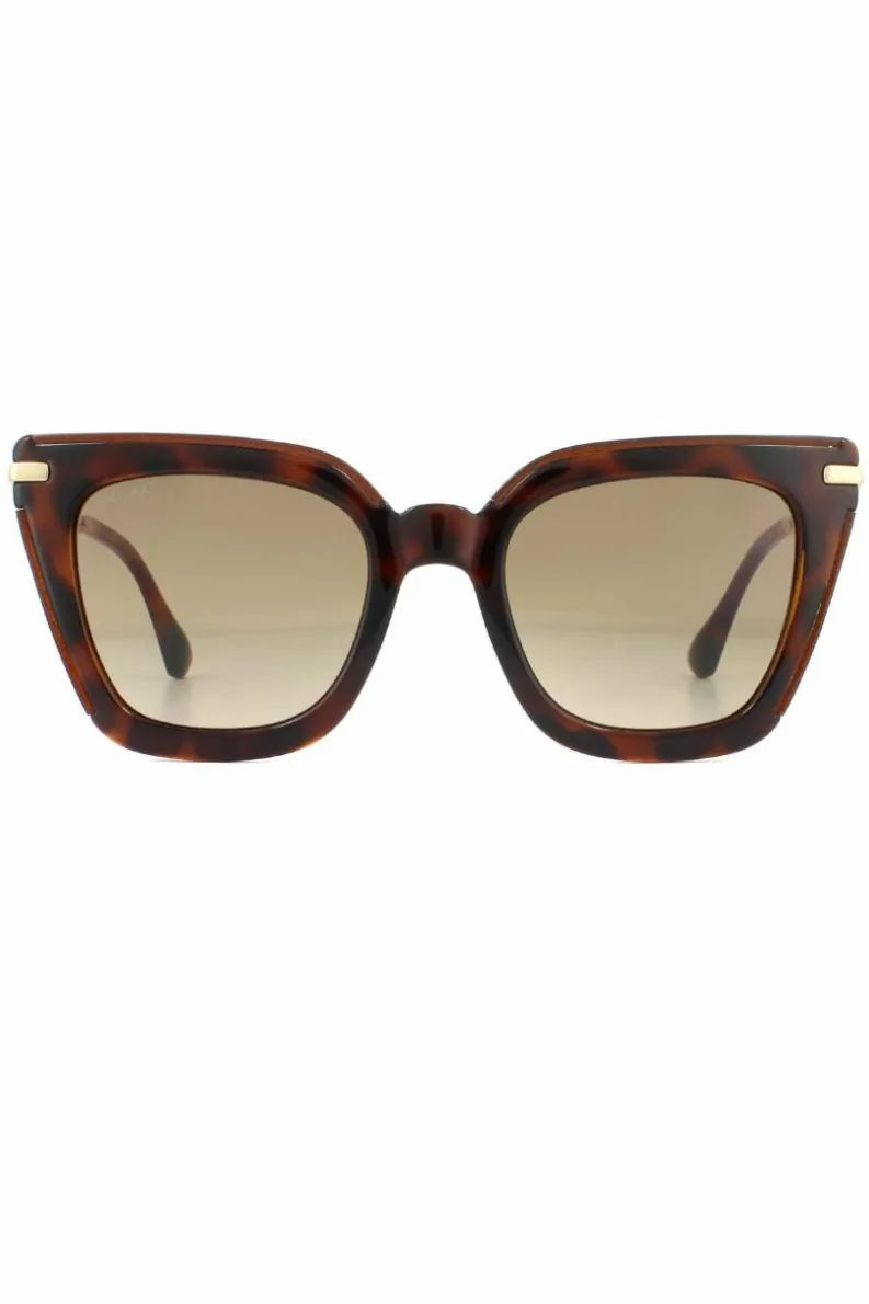 Sunglasses*Jimmy Choo Square Glitter Havana Gradient Sunglasses Brown