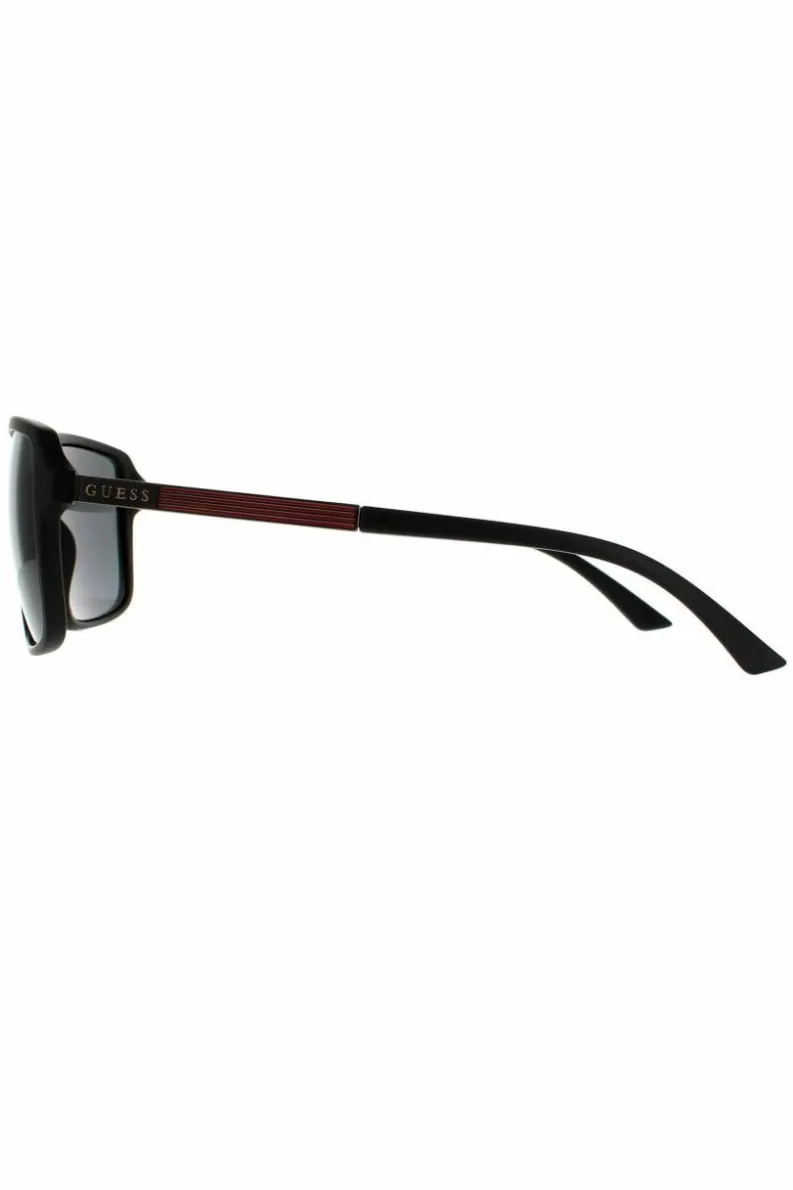 Sunglasses*Guess Square Matte Smoke Grey GF5085 Sunglasses Black
