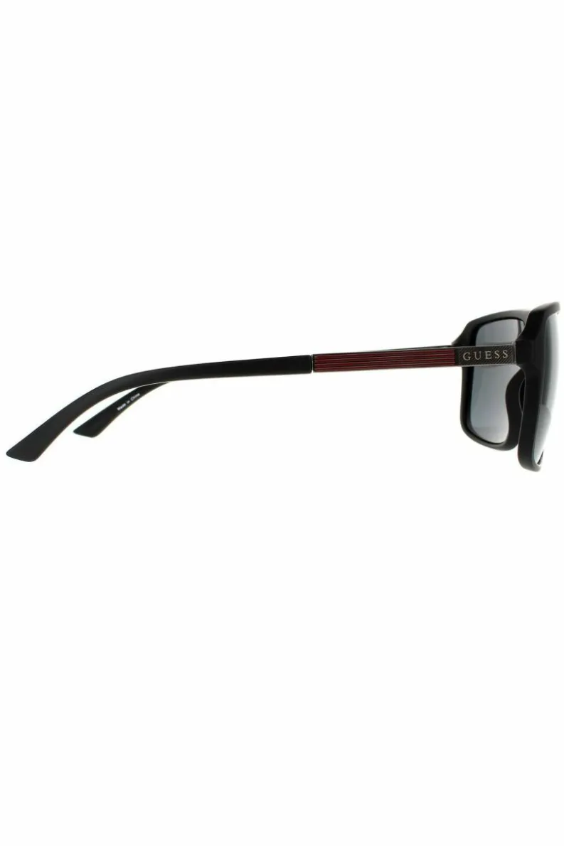 Sunglasses*Guess Square Matte Smoke Grey GF5085 Sunglasses Black