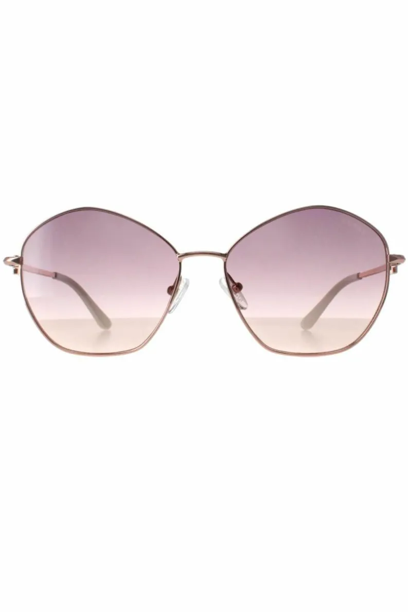 Sunglasses*Guess Square Shiny Rose Rose Gradient GU7907 Gold