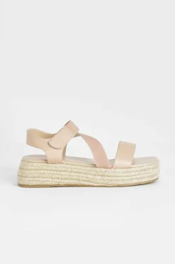 Flats|Sandals*boohoo Square Toe Sporty Flatform Sandals nude