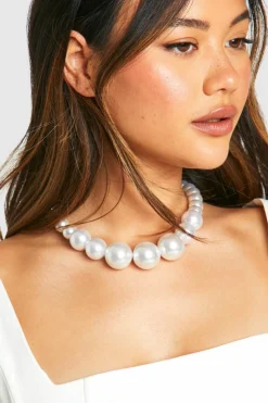 Necklaces*boohoo Statement Necklace pearl