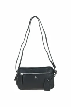Handbags|Cross-Body Bags*Ashwood Leather Sterling' Real Leather Crossbody Bag Black