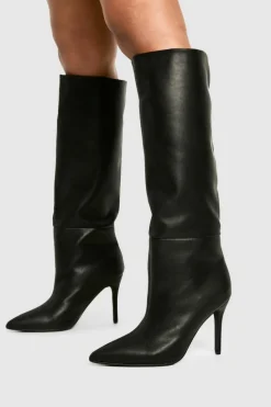 Over The Knee Boots|Knee High Boots*boohoo Stiletto Knee High Boots black