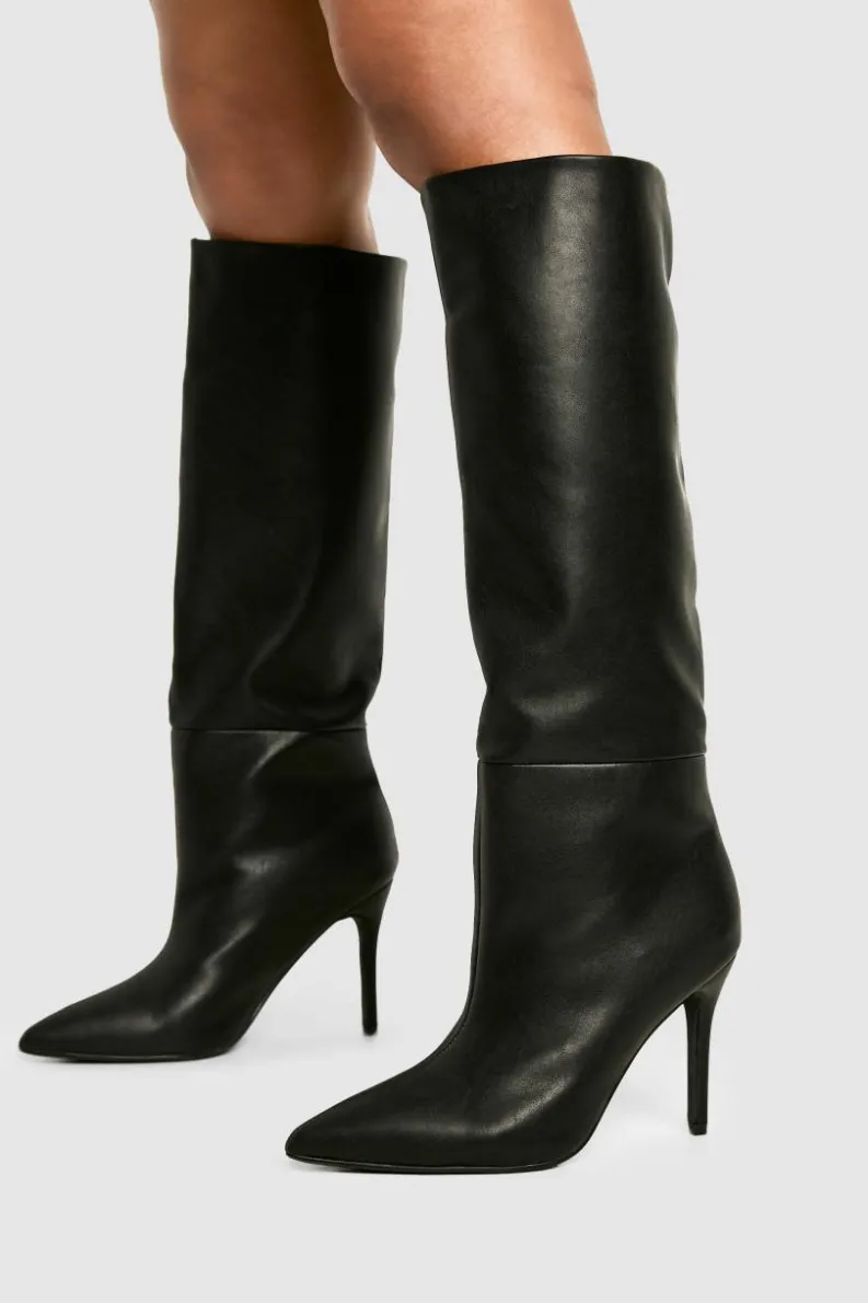 Over The Knee Boots|Knee High Boots*boohoo Stiletto Knee High Boots black