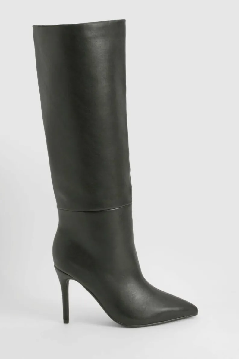 Over The Knee Boots|Knee High Boots*boohoo Stiletto Knee High Boots black