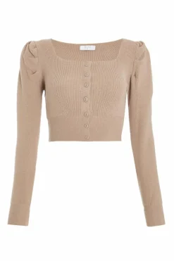 Cardigans*Quiz Knitted Cardigan Stone