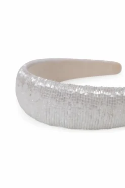 Hair Accessories*My Accessories London Straight Beaded Headband White