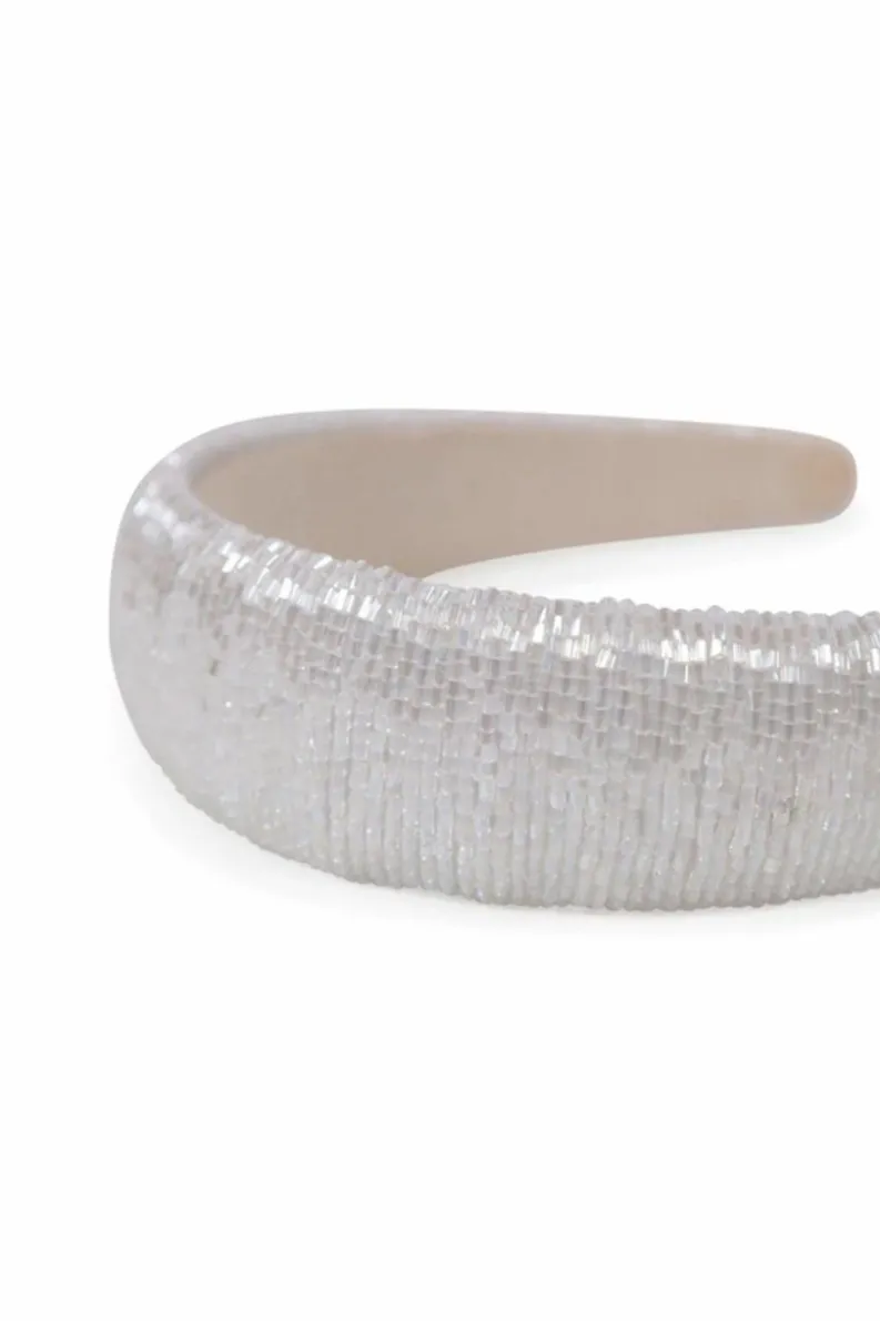 Hair Accessories*My Accessories London Straight Beaded Headband White