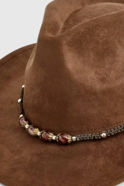 Hats & Gloves|Hats & Gloves*boohoo Strap Detail Western Cowboy Hat mocha
