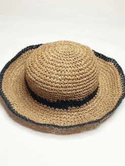 Hats & Gloves|Hats & Gloves*SVNX Straw Summer Bucket Hat With Foldable Brim Light Sand