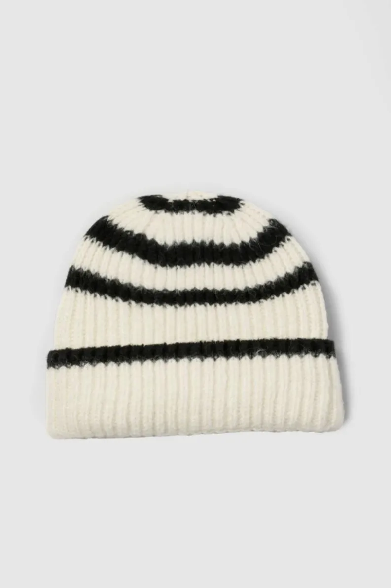 Earmuffs|Hats & Gloves*boohoo Stripe Chunky Beanie cream