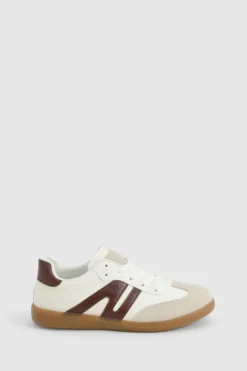 Trainers*boohoo Striped Gum Sole Trainers wine