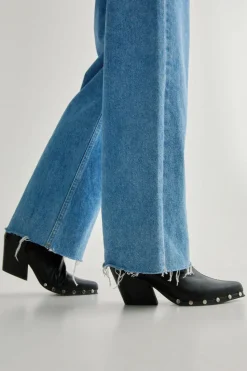 Cowboy Boots|Ankle Boots*NastyGal Studded Faux Leather Pointed Toe Ankle Boot black