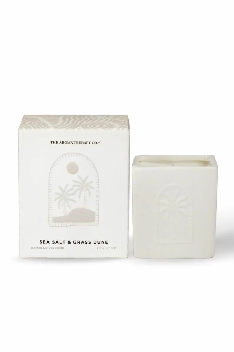 Candles & Diffusers|Candles*The Aromatherapy Company Sunset 200g Candle - Sea Salt & Grass Dunes White