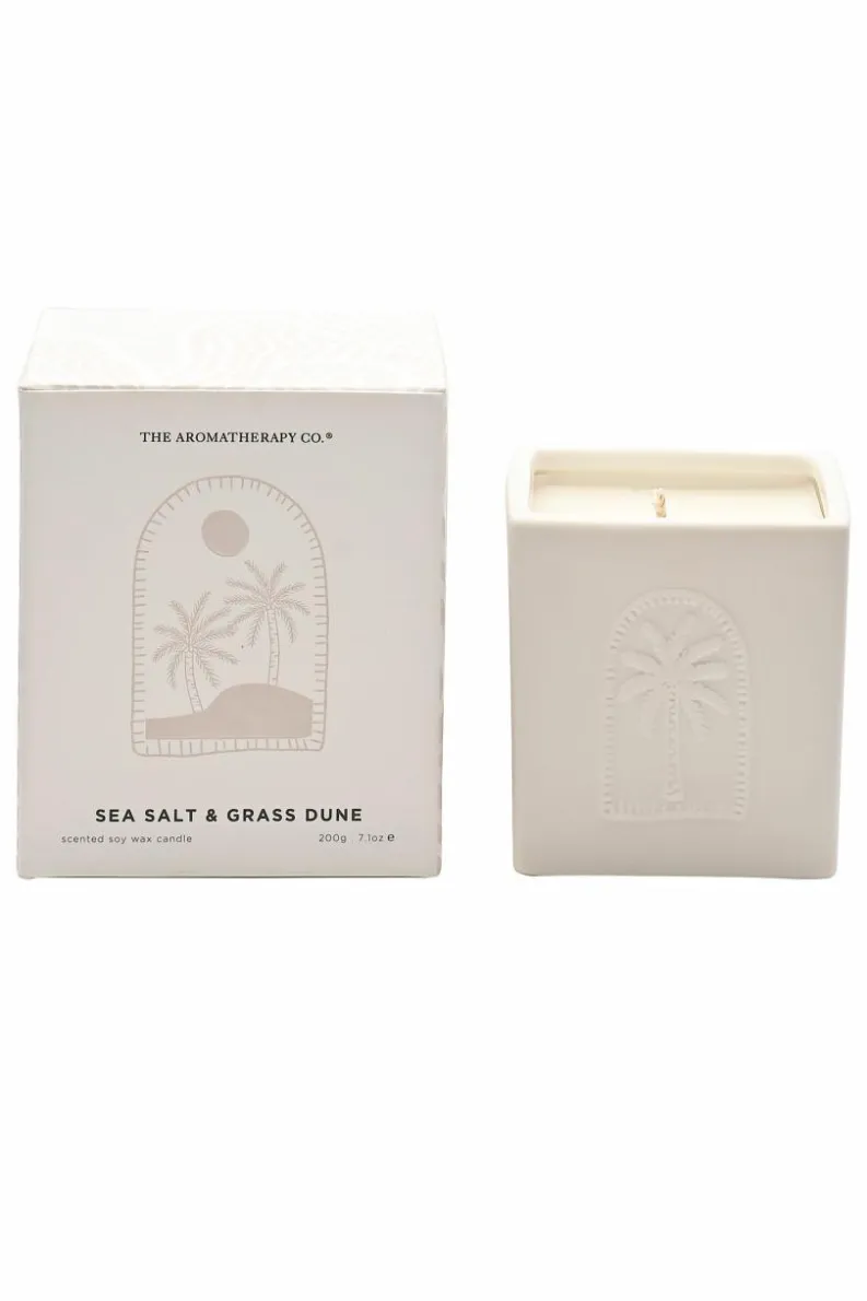 Candles & Diffusers|Candles*The Aromatherapy Company Sunset 200g Candle - Sea Salt & Grass Dunes White