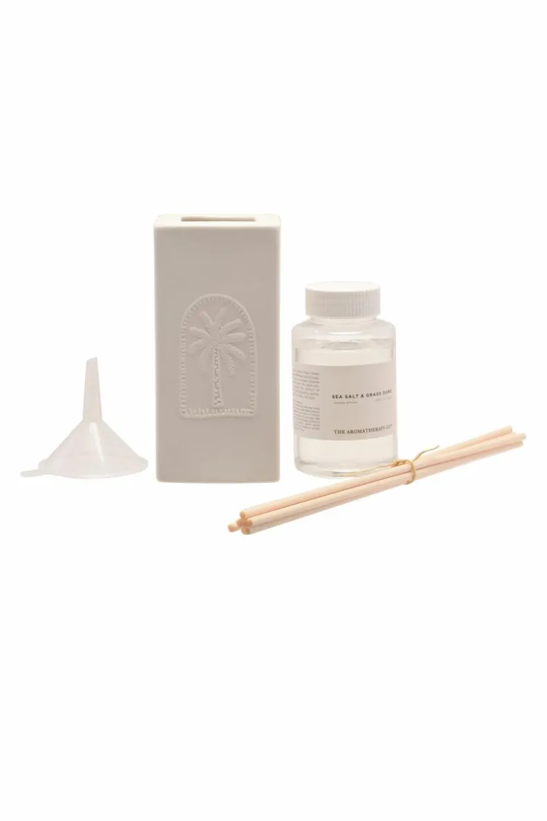 Candles & Diffusers|Candles*The Aromatherapy Company Sunset 150ml Diffuser - Sea Salt & Grass Dunes White